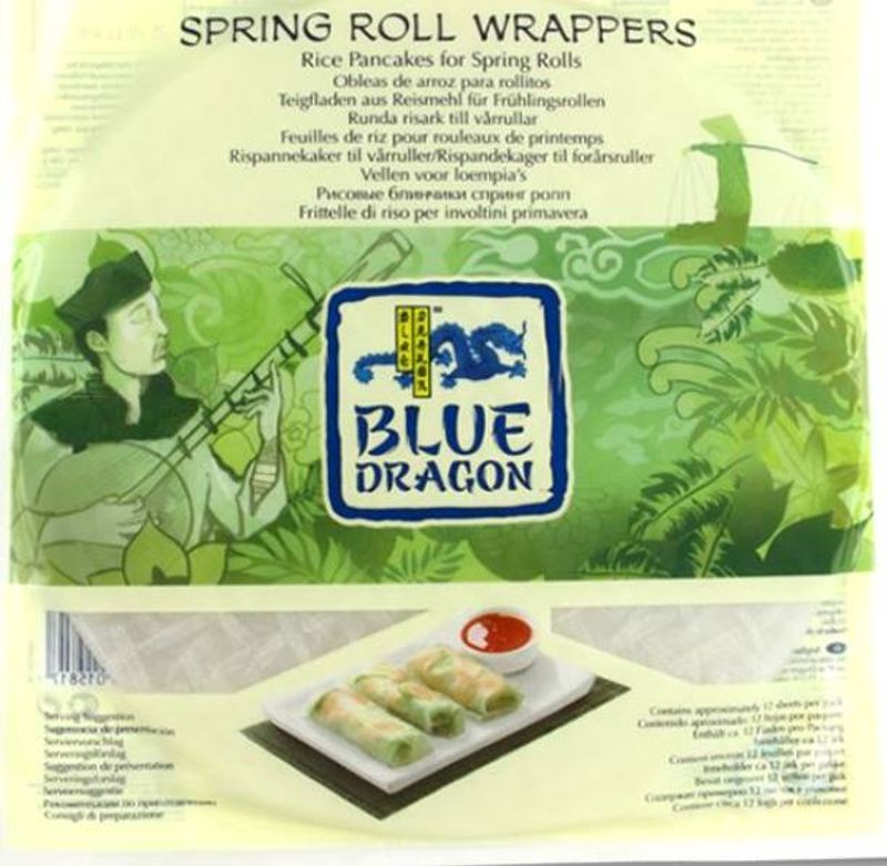Blue Dragon Spring Roll Wrappers 134g x12st.