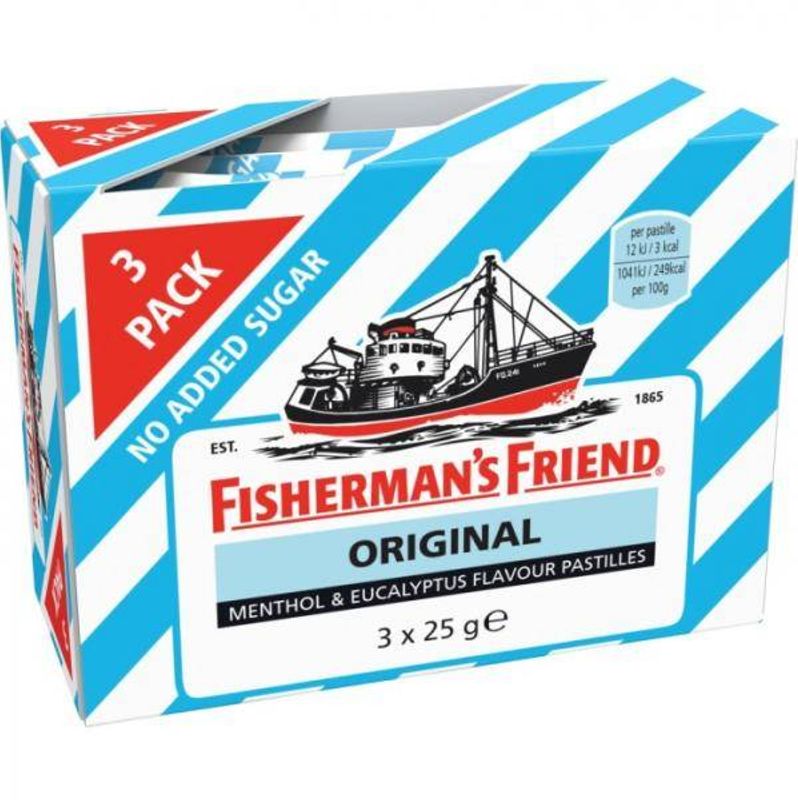 Fisherman's Friend Pastilles Original Blue ((3*25g))*16st.