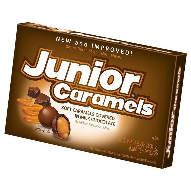Hovedbilde Junior Caramels Theatre 102g*12st. USA