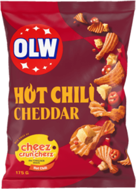 Hovedbilde  OLW FLAMIN HOT CHEDDAR 175g*21st.
