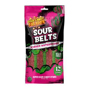 Hovedbilde Sour Belts Wicked Watermelon 100g*12st./ Halal