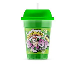 Hovedbilde Warheads Sour Boba Green Apple 400ml*12st.
