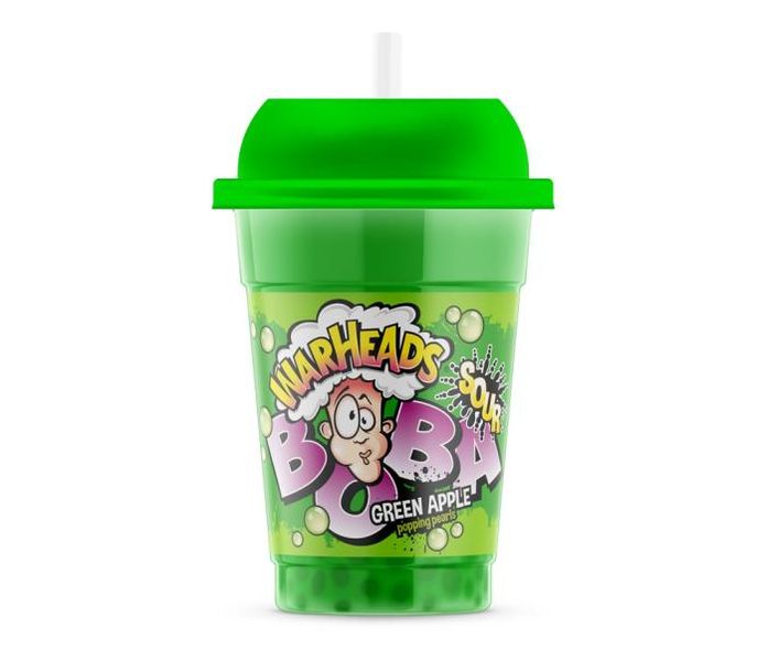 Warheads Sour Boba Green Apple 400ml*12st.