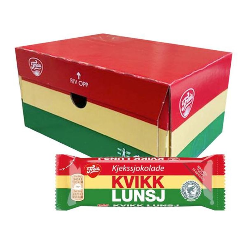 Kvikk Lunsj Mini 24g*35st. Hele Kartong Best før 14.12.25